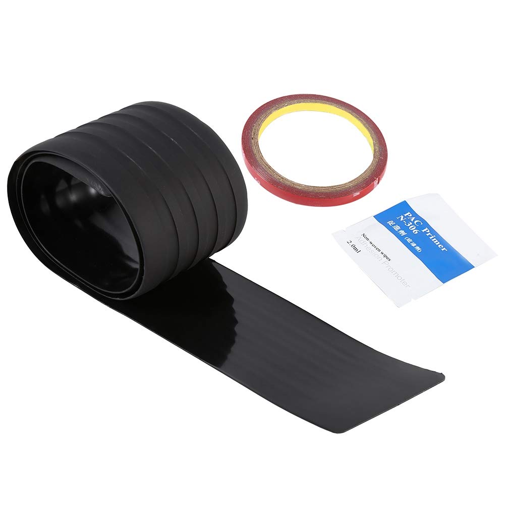 Stoßstangenschutz hinten Universal Black Rubber, Kratzfeste Kofferraumtürschutzvorrichtungen Zubehör Zierabdeckung, Heckstoßstange Gummi für SUV/Autos Stoßstangenschutz hinten Universal Black Rubber, Kratzfeste Kofferraumtürschutzvorrichtungen Zubehör Zierabdeckung, Heckstoßstange Gummi für SUV/Autos von Yosoo Health Gear