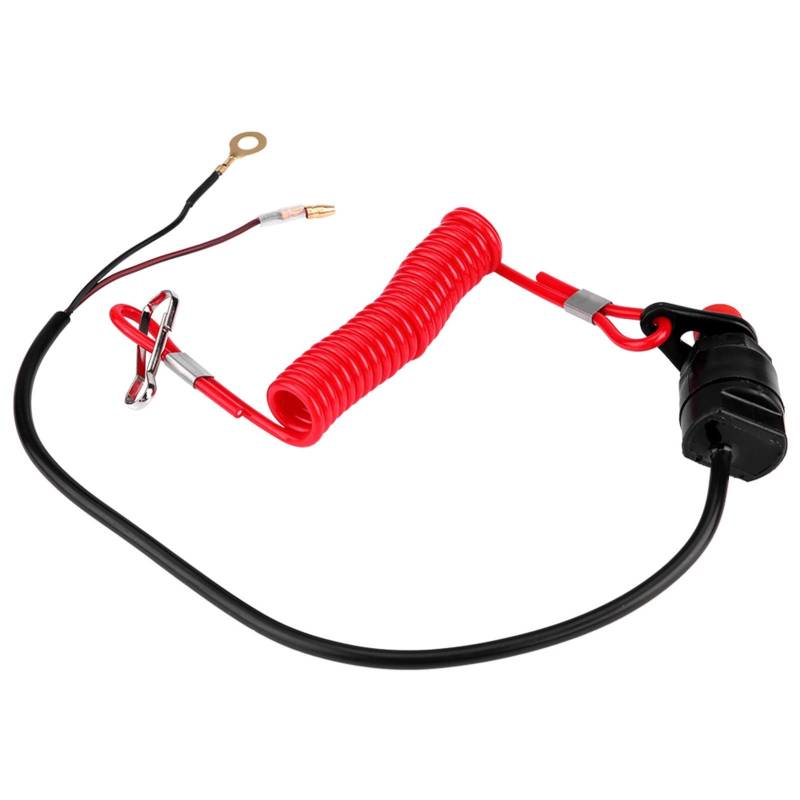 Motorstoppschalter, Universal-Außenborder-Motorzündung Not-Aus-Schalterschlüssel mit Lanyard von Yosoo Health Gear