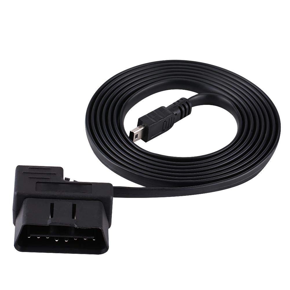 OBD2 zu Mini USB, OBD2 USB Kabel 16-poliger Autodiagnose Verlängerungsadapter an Mini USB Kabel Für Hud, 180cm OBD2 zu Mini USB, OBD2 USB Kabel 16-poliger Autodiagnose Verlängerungsadapter an Mini USB Kabel Für Hud, 180cm von Yosoo Health Gear