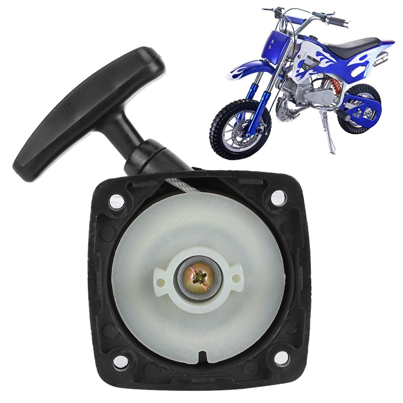 Recoil Pull Starter, 23CC Motor Hand Pull Start, Manueller Starter mit Recoil Heckenschere Ersatzteile für 1E32F Motor, Pull Recoil Starter Solides ABS Material 50x50mm Recoil Pull Starter, 23CC Motor Hand Pull Start, Manueller Starter mit Recoil Heckenschere Ersatzteile für 1E32F Motor, Pull Recoil Starter Solides ABS Material 50x50mm von Yosoo Health Gear