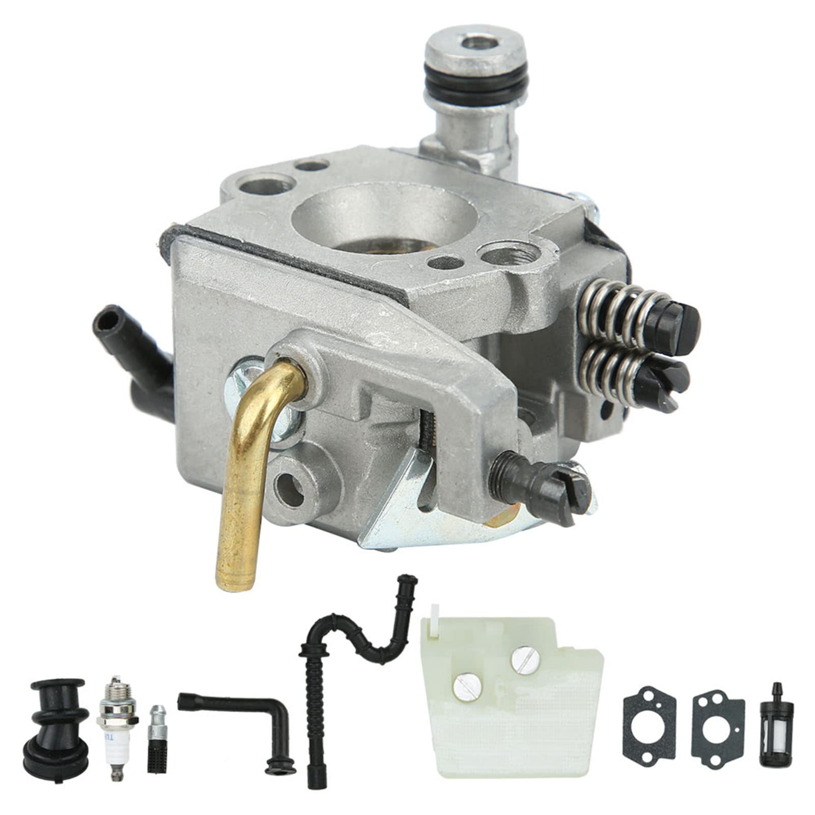 Motorvergaser-Set, Vergaserfilter-Ansaugrohr-Kit für Stihl 024 026 MS260 Kettensägenteil-Zubehör von Yosoo Health Gear
