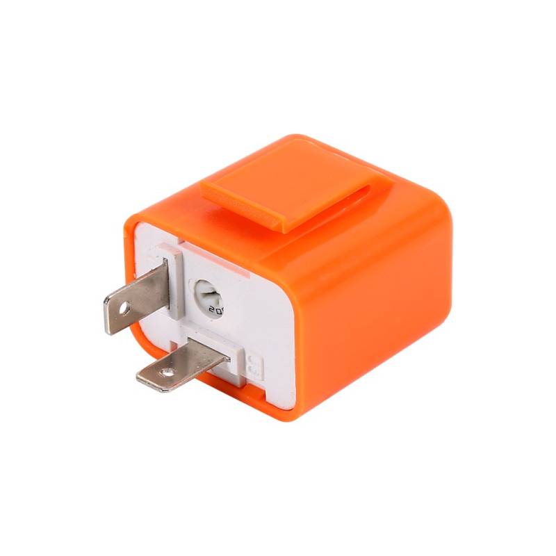 Yosoo Health Gear Einstellbares Flasher-Relais 2 Pins Flash-Relais-Relais Motorrad-Blinker-Anzeige 12 V LED-Relais für 12 V Automobil und Motorrad (ORANGE) von Yosoo Health Gear