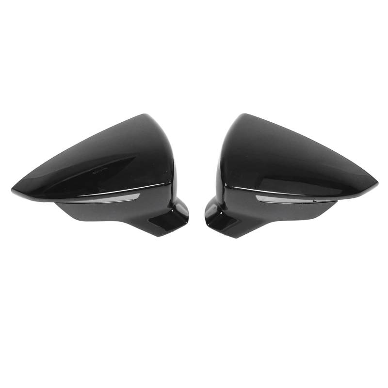 Schwarze Spiegelkappe, Seitenspiegelabdeckung Außenspiegelgehäuse Paar Rückspiegelschutzabdeckungen Links Rechts Ersatz für SEAT Mk3 5F ST von Yosoo Health Gear