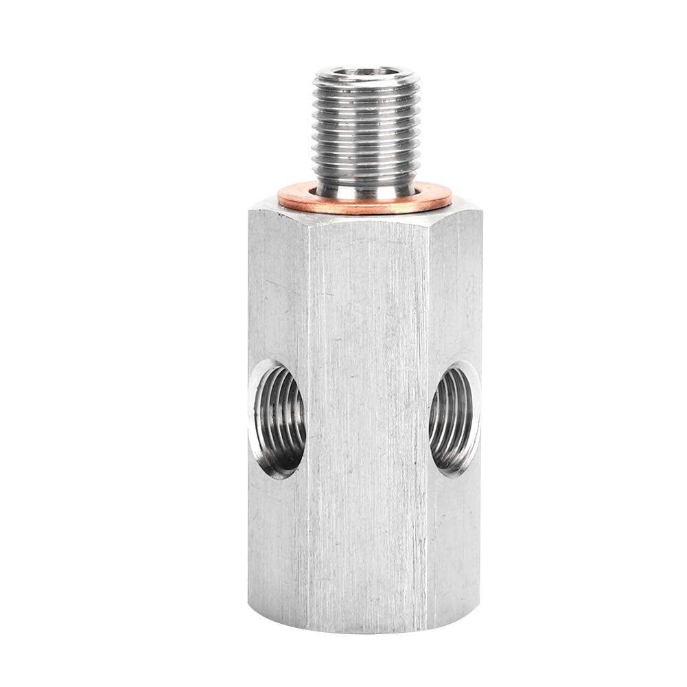Adapter Ersatz-Ting 1/8 Zoll NPT Öldrucksensor T-Stück auf M10 10x1, Yosoo0 Edelstahl Silber Stecker Adapter Turbo Supply Feed Line Gauge für Adapter Adapter Ersatz-Ting 1/8 Zoll NPT Öldrucksensor T-Stück auf M10 10x1, Yosoo0 Edelstahl Silber Stecker Adapter Turbo Supply Feed Line Gauge für Adapter von Yosoo