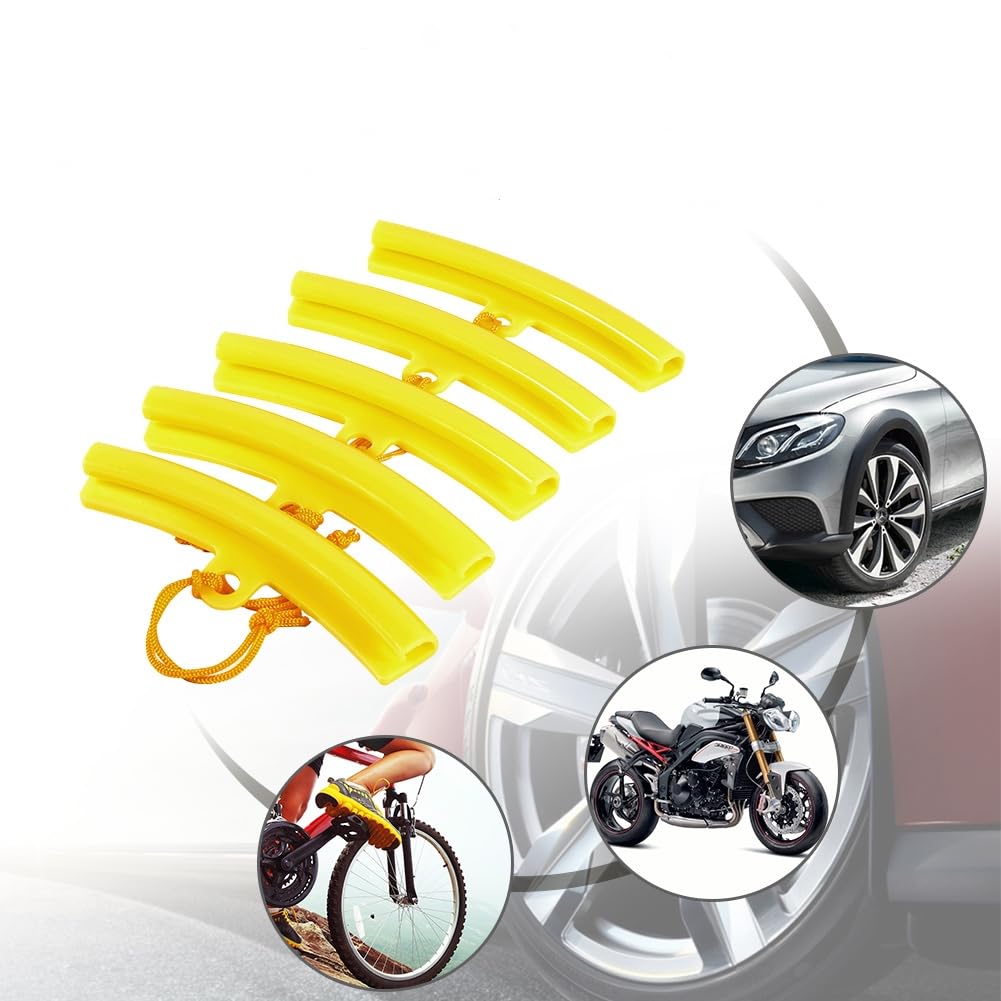 Auto-Reifenwechsler Schutz Felgenschutz Reifen Radwechsel Kantenschoner Werkzeug (gelb) von Yosoo