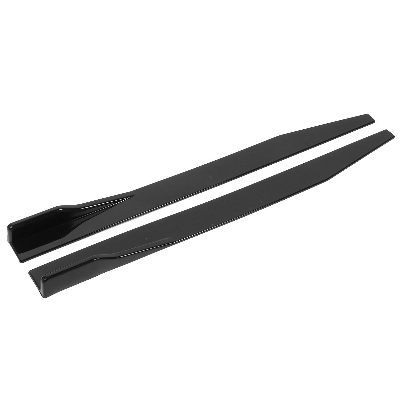 Auto Seitenschweller, 2 Stück Auto Seitenschweller Splitter Lip Winglet Diffusor Universal 120cm/47.2in Glänzend Schwarz Auto Seitenschweller, 2 Stück Auto Seitenschweller Splitter Lip Winglet Diffusor Universal 120cm/47.2in Glänzend Schwarz von Yosoo