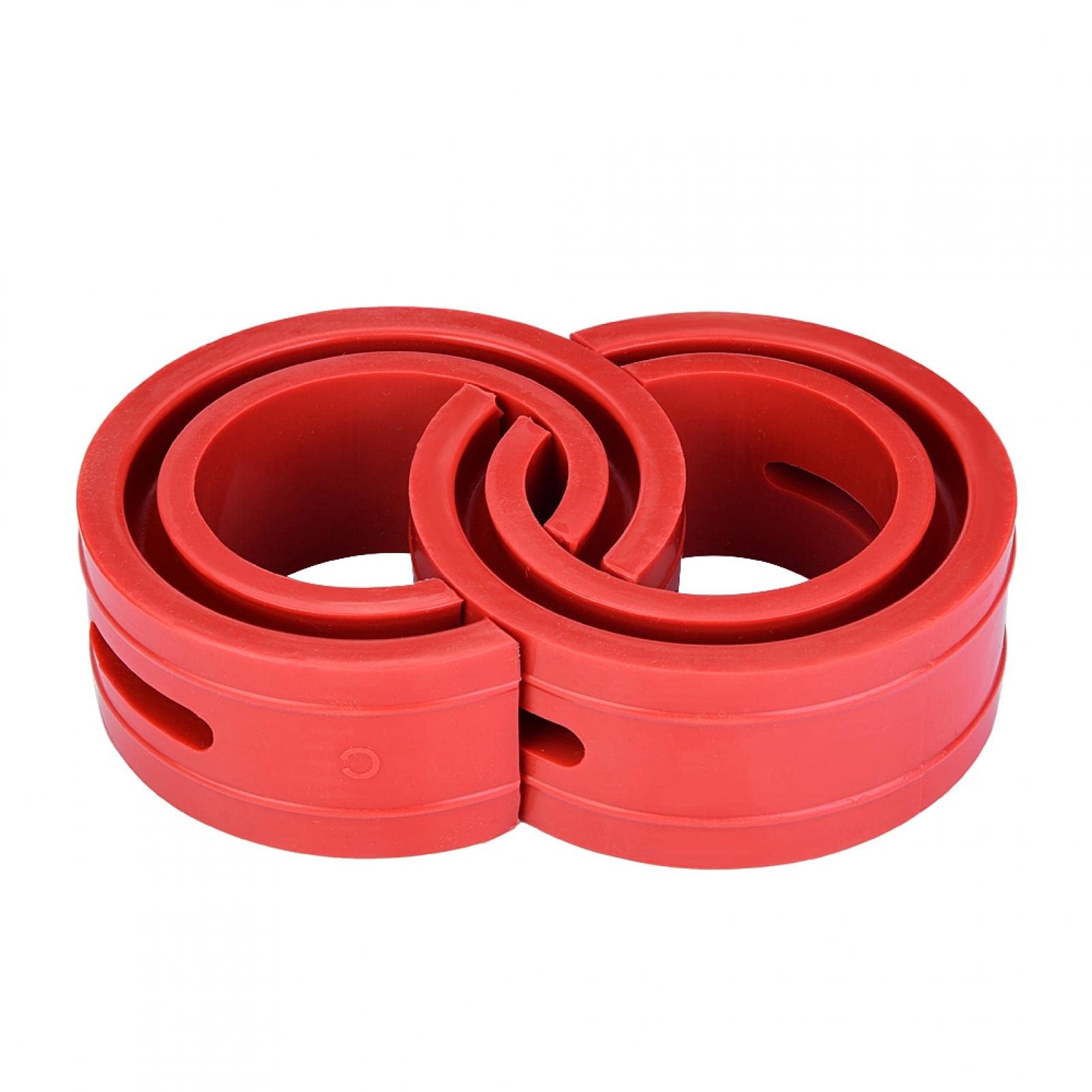 Automotive Spring Buffer Kleber, Yosoo 2PCS Red Car Shock Absorber Buffer Spring Bumper Cushion Typ D für Einzelradaufhängung Power Cushion Buffer Shock Federkissen Coil Spacer Absorbieren Stoßfeder(C von Yosoo