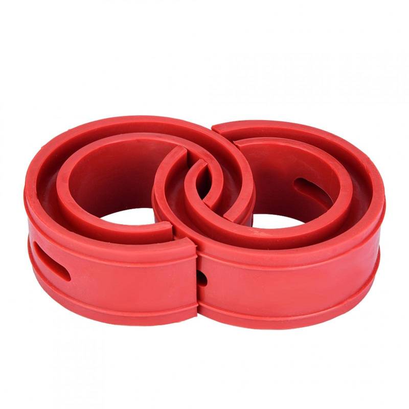 Automotive Spring Buffer Kleber, Yosoo 2PCS Red Car Shock Absorber Buffer Spring Bumper Cushion Typ D für Einzelradaufhängung Power Cushion Buffer Shock Federkissen Coil Spacer Absorbieren Stoßfeder(D von Yosoo