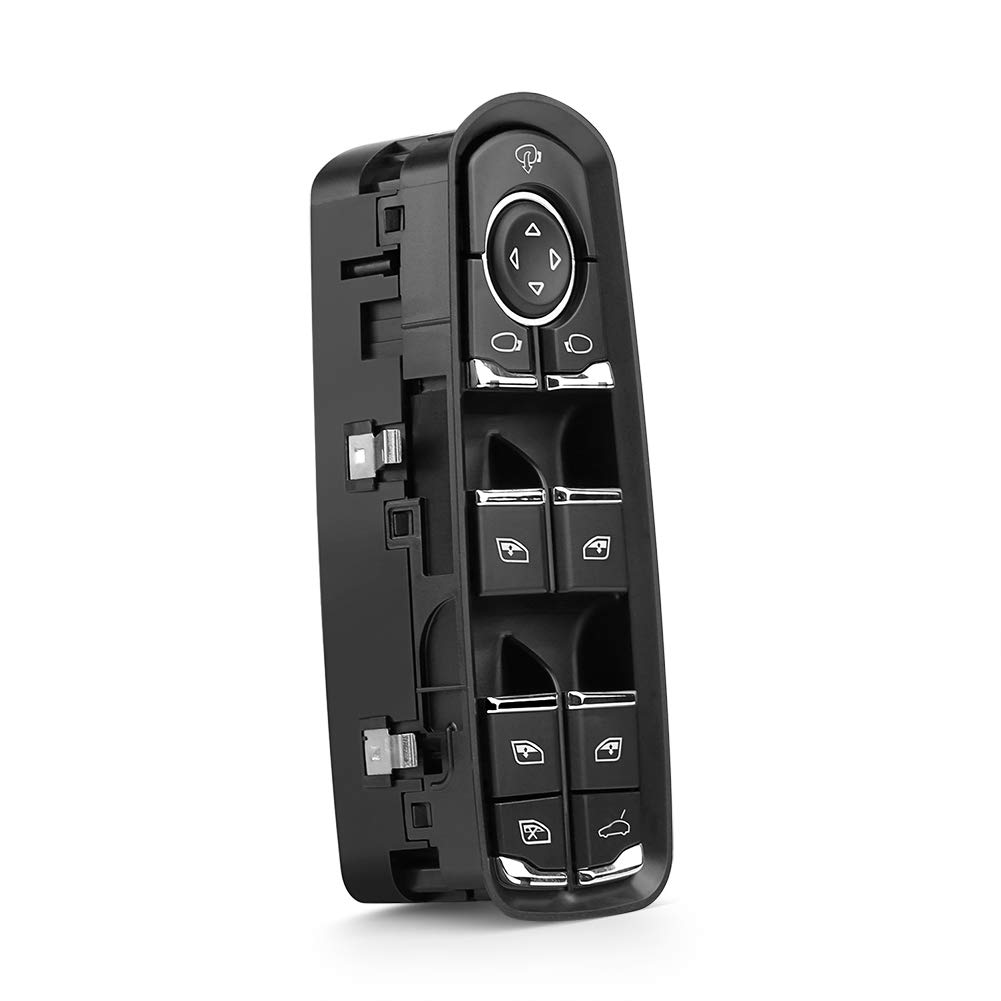 Fensterheberschalter, 7PP959858R Fensterheber-Hauptschalter Vorne Links Ersatz für Cayman DML für -Fensterknopf Leve Vitre Porsche Cayenne-Fenster Silberclips Fensterheberschalter, 7PP959858R Fensterheber-Hauptschalter Vorne Links Ersatz für Cayman DML für -Fensterknopf Leve Vitre Porsche Cayenne-Fenster Silberclips von Yosoo