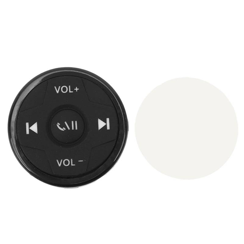 Fernbedienungs-Kit, Wasserdichte Bluetooth-Taste Einfache Kopplung für IOS für Android Media-Tasten-Fernbedienung für Fahrrad-Motorrad-Lenkrad von Yosoo