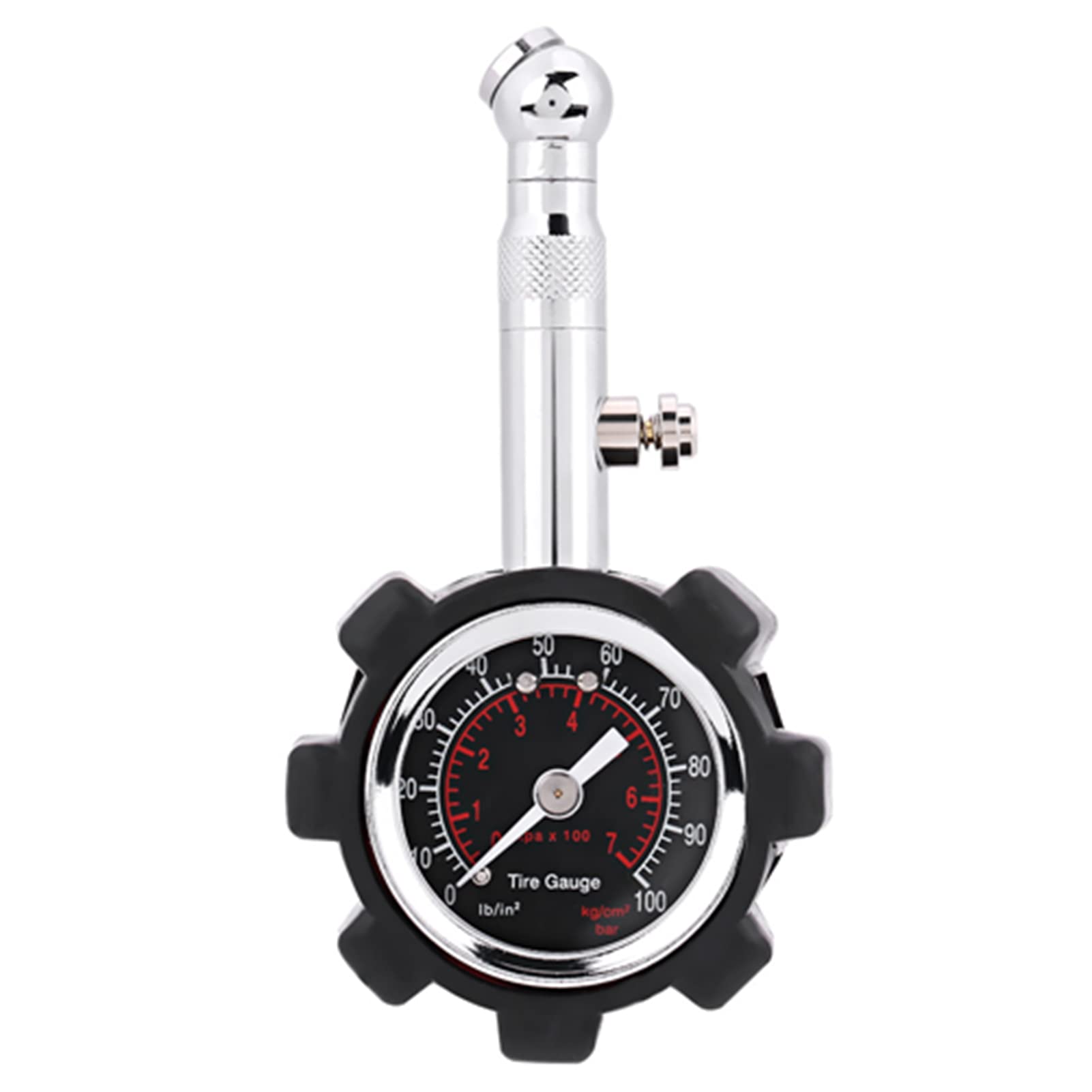 Handluftdruckmesser, Manuell Hand 0-100PSI Reifenluftdruckmesser Meter Tester Ersatz für Auto LKW Motorrad Fahrrad für reifendruckmesser reifendruckprüfer Handluftdruckmesser, Manuell Hand 0-100PSI Reifenluftdruckmesser Meter Tester Ersatz für Auto LKW Motorrad Fahrrad für reifendruckmesser reifendruckprüfer von Yosoo