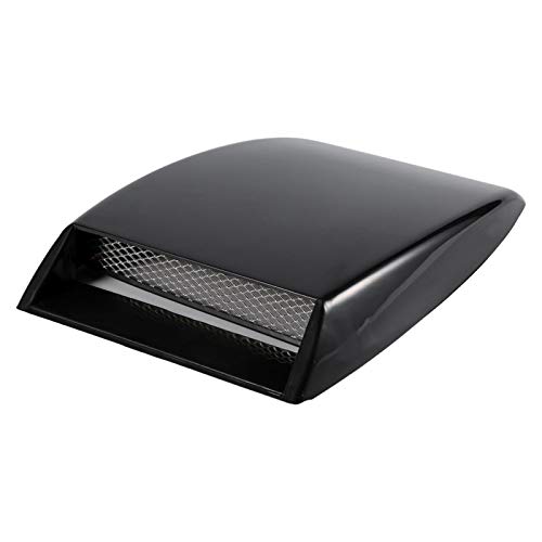 Haubenhutzen, 1x motorhaube Universal Auto Dekorativer Lufteinlass Scoop Bonnet Vent Cover Hood Universal Lufthutze für das Auto Schwarz von Yosoo