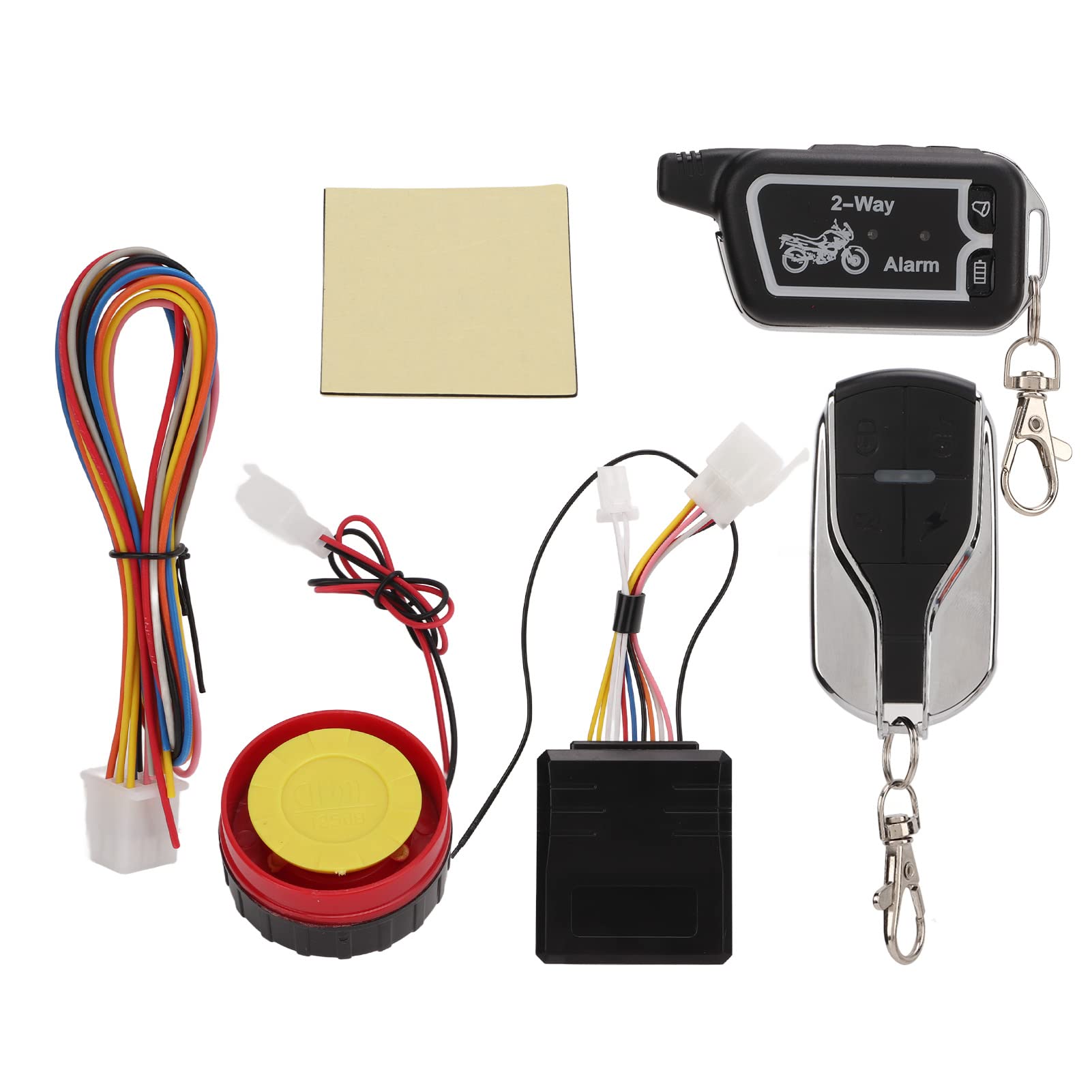 Motorrad 2-Wege-Alarmanlage, Yosoo Motorrad-Zweiwege-Alarmanlage Vibrationsalarm LCD-Fernbedienung Anti-Diebstahl-Raub-Energieeinsparung von Yosoo