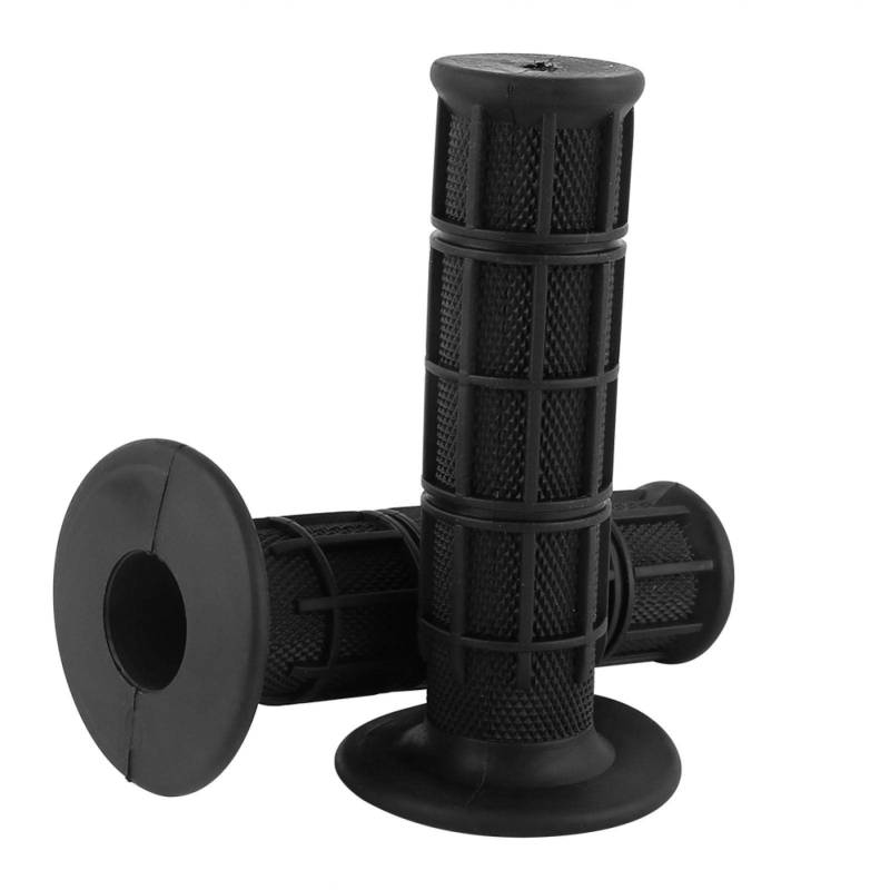 Silikon-Lenkergriff, 1 Paar Universal-Motorrad-Handgriffe 22 Mm 7/8" (Schwarz) für Waffle Motocross von Yosoo