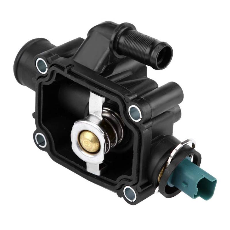 Thermostatgehäuse-Set, Kühlmittel-Thermostatgehäuse für Motorkühlung, Ersatz für 206 207 207 CCGRAND RAID PARTNER von Yosoo