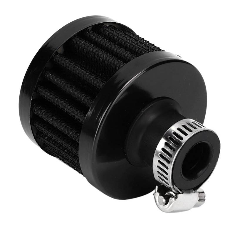 Vent Kurbelgehäuseentlüftung, 13mm/0.5in Mini Air Intake Filter Vent Kurbelgehäuseentlüftung Universal Autozubehör (Noire)(schwarz) von Yosoo