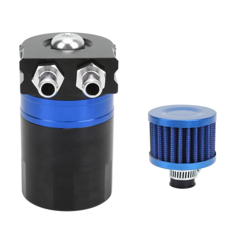 Yosoo Oil Catch Can, Auto Oil Catch Can Interne Schallwand Doppelkammerfilter Aluminiumlegierung Motorschutz Universal (Blau) von Yosoo
