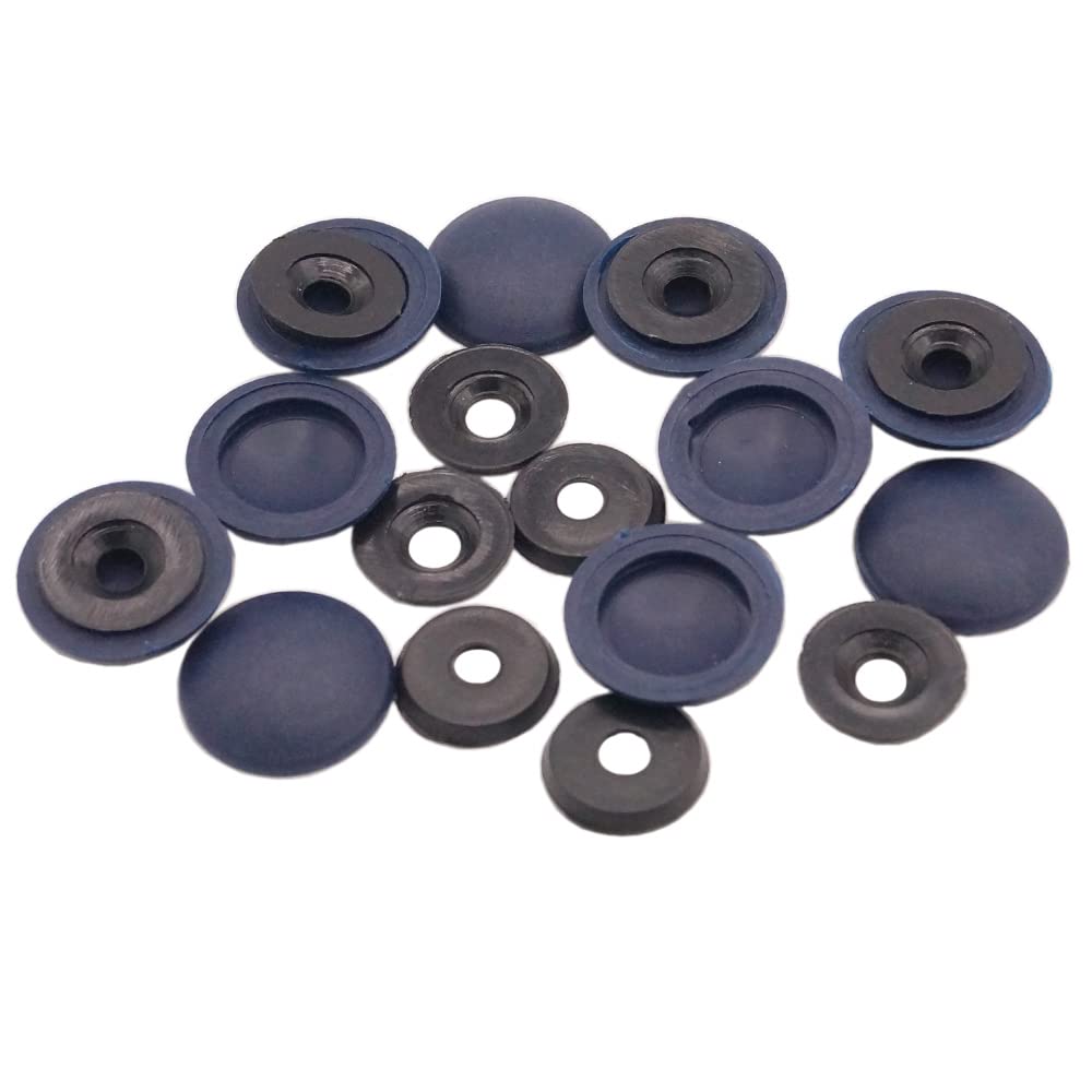 10 x YOU.S Universal Schraubenabdeckung in Dunkelblau - Kappe Ø 17,5 mm - Scheibe Loch Ø 4 mm 10 x YOU.S Universal Schraubenabdeckung in Dunkelblau - Kappe Ø 17,5 mm - Scheibe Loch Ø 4 mm von You.S