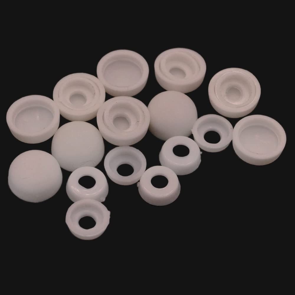 10 x YOU.S Universal Schraubenabdeckung in Weiß - Kappe Ø ca. 13 mm - Scheibe Loch Ø 4 mm 10 x YOU.S Universal Schraubenabdeckung in Weiß - Kappe Ø ca. 13 mm - Scheibe Loch Ø 4 mm von You.S