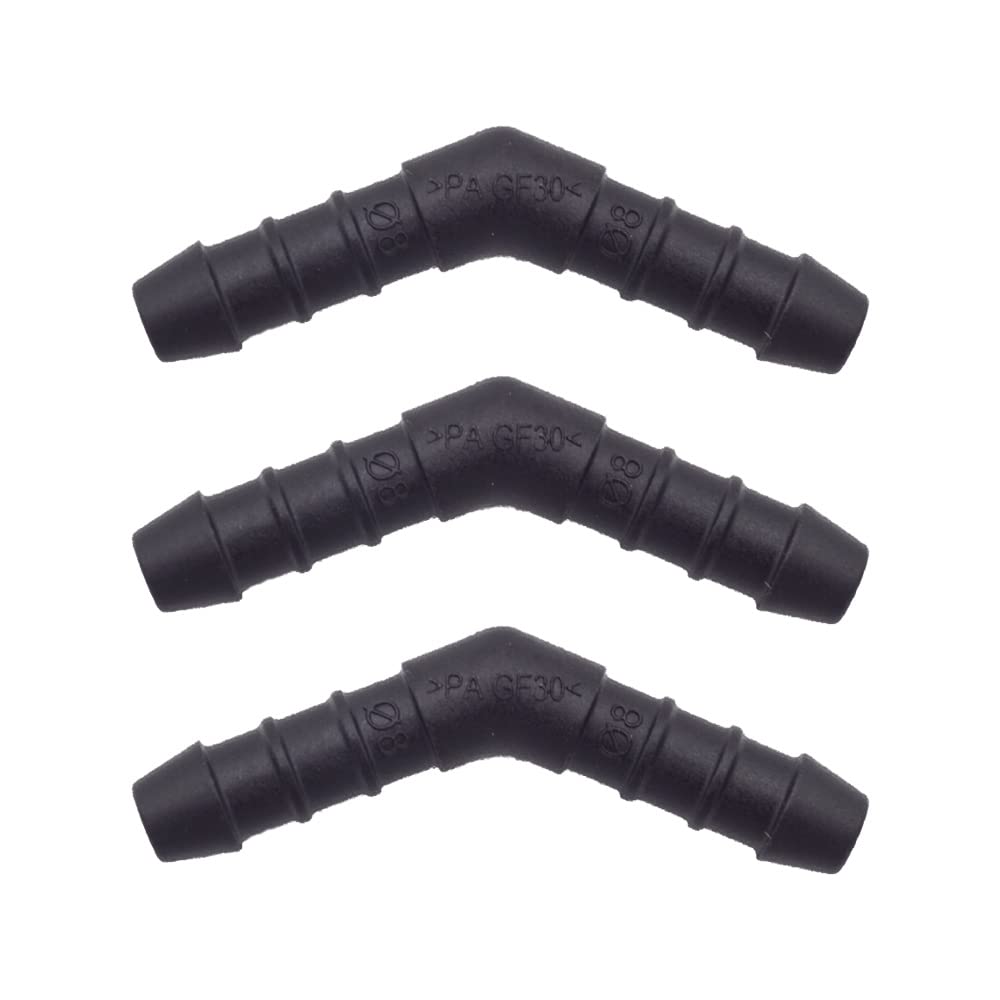3 x YOU.S Original Schlauchverbinder Leitung Zwischenstück Ø 8x8 mm 45 Grad - Gebogene Form 3 x YOU.S Original Schlauchverbinder Leitung Zwischenstück Ø 8x8 mm 45 Grad - Gebogene Form von You.S