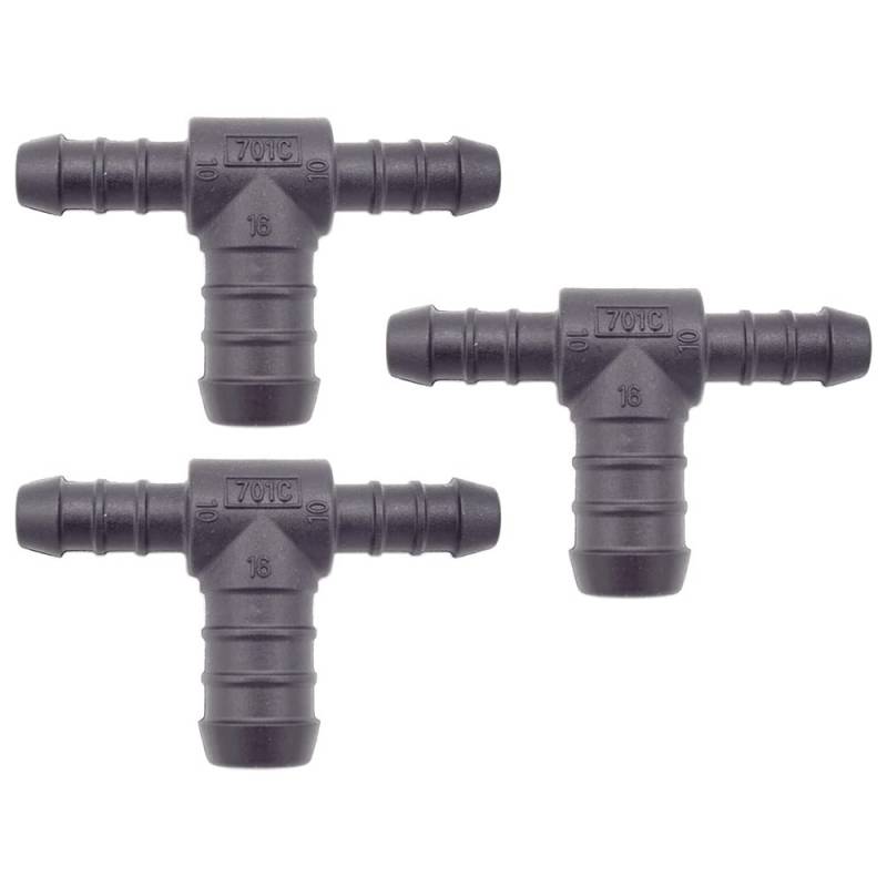 3 x YOU.S Original Schlauchverbinder Zwischenstück RGV Ø 10x16x10 mm - T-Stück Reduzierer von You.S
