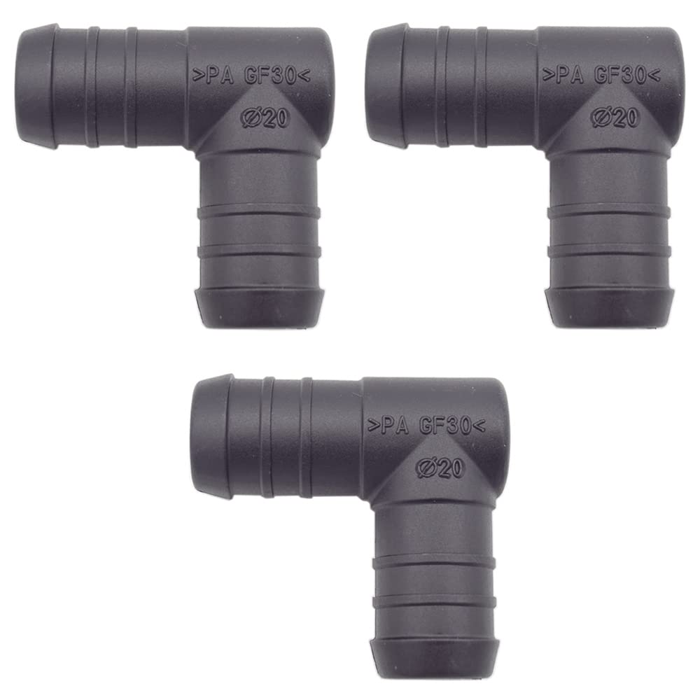 3 x YOU.S Original Schlauchverbinder Zwischenstück RGV Ø 20 mm 90° Winkel - L Form 3 x YOU.S Original Schlauchverbinder Zwischenstück RGV Ø 20 mm 90° Winkel - L Form von You.S