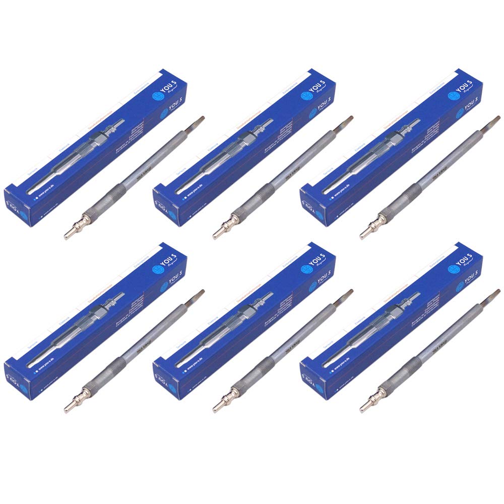 6 x YOU.S Original Glühkerze 7 Volt Länge: 169 mm Gewindemaß: M10 x 1,0 mm - A6421590101 6 x YOU.S Original Glühkerze 7 Volt Länge: 169 mm Gewindemaß: M10 x 1,0 mm - A6421590101 von You.S