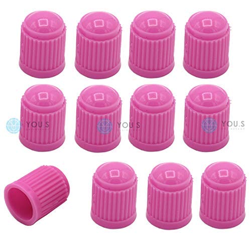 YOU.S Kunststoff Ventilkappen Pink Ventil Kappen Abdeckung für Auto PKW LKW (20 Stück) von You.S