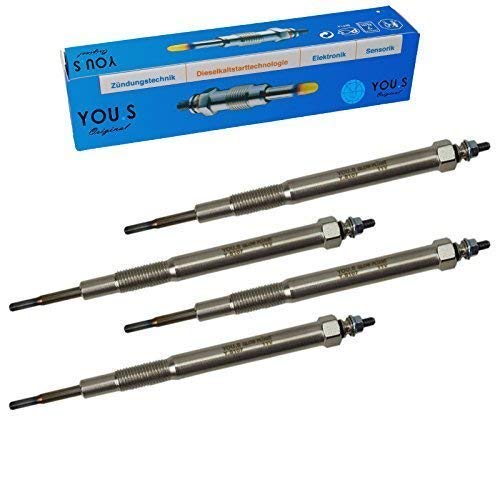 YOU.S Original 1449686 Glühkerze Länge 155 mm Spannung 11 V (4 Stück) von You.S