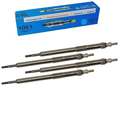 YOU.S Original 8200561251 Glühkerzen Länge 164 mm Spannung 7 V (4 Stück) von You.S