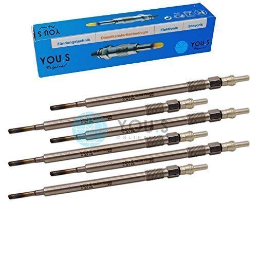 YOU.S Original A0011595701 Glühkerzen Länge 148 mm Spannung 7 V (6 Stück) von You.S