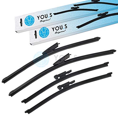 YOU.S Original SCHEIBENWISCHER SET VORNE + HINTEN 450 + 475 + 280 mm (4 Stück) von You.S