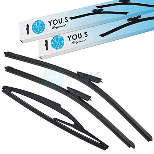 YOU.S SCHEIBENWISCHER SET VORNE + HINTEN 550 + 475 + 290 mm (3 Stück) von You.S