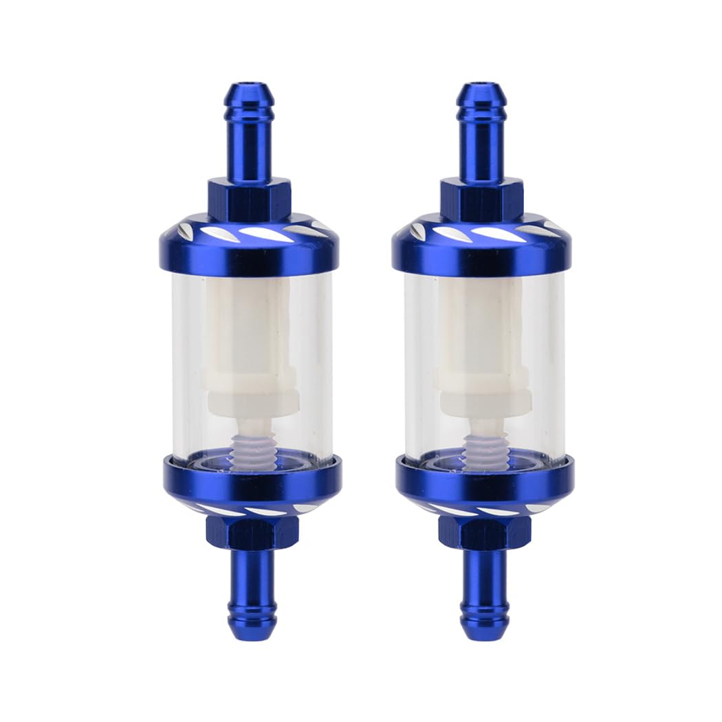 Youery Benzinfilter, Aluminium Heizölfilter, abnehmbarer Filterbecher, für Motorradanschlüsse mit einem Außendurchmesser von 8 mm und einem Innendurchmesser von 6 mm. Youery Benzinfilter, Aluminium Heizölfilter, abnehmbarer Filterbecher, für Motorradanschlüsse mit einem Außendurchmesser von 8 mm und einem Innendurchmesser von 6 mm. von Youery