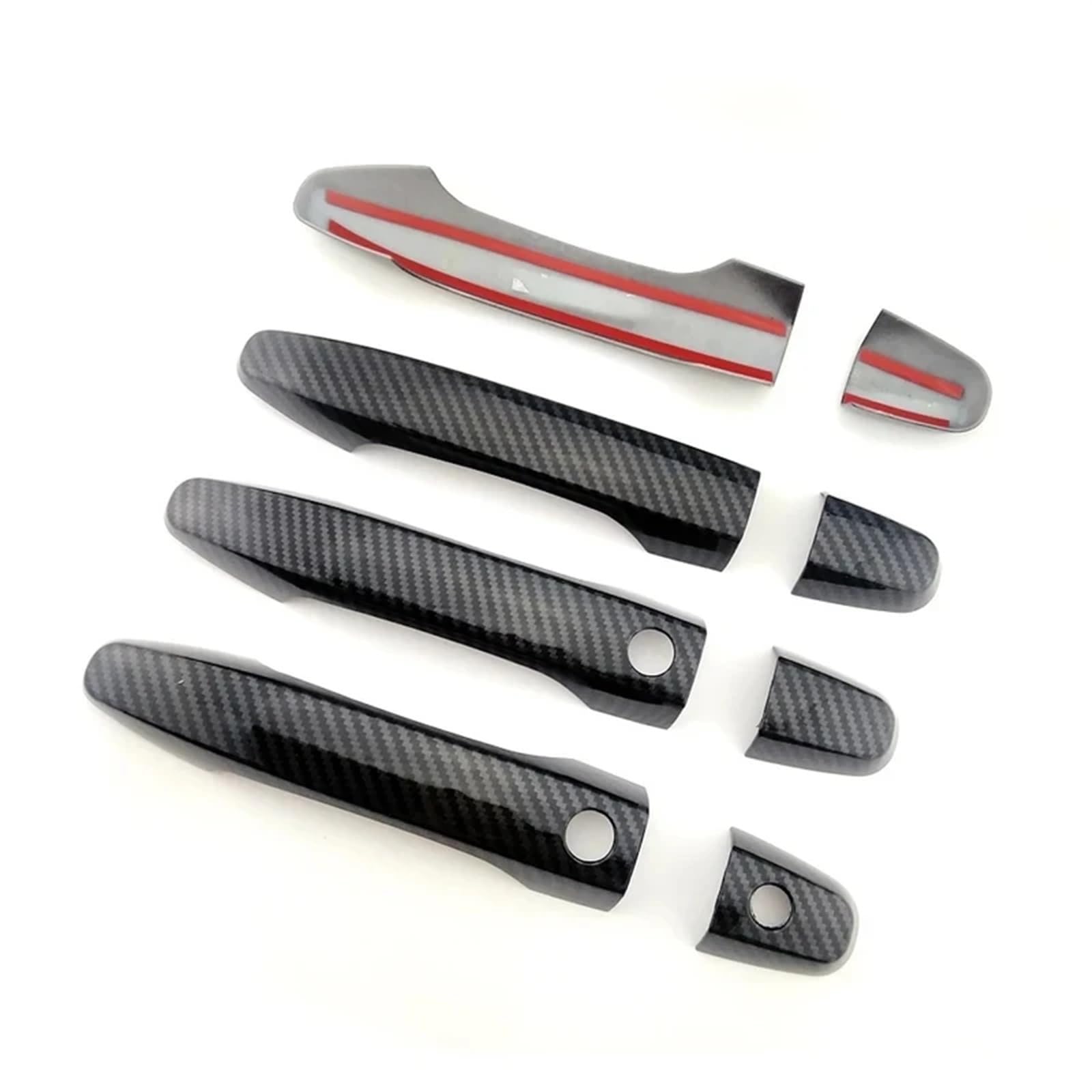 Youmero Kompatibel Mit Civic 2012 2013 2014 2015 Auto-Außenzubehör Auto-Außentürgriff-Dekorationsschale Außentürgriffabdeckung(Carbon Smart) von Youmero