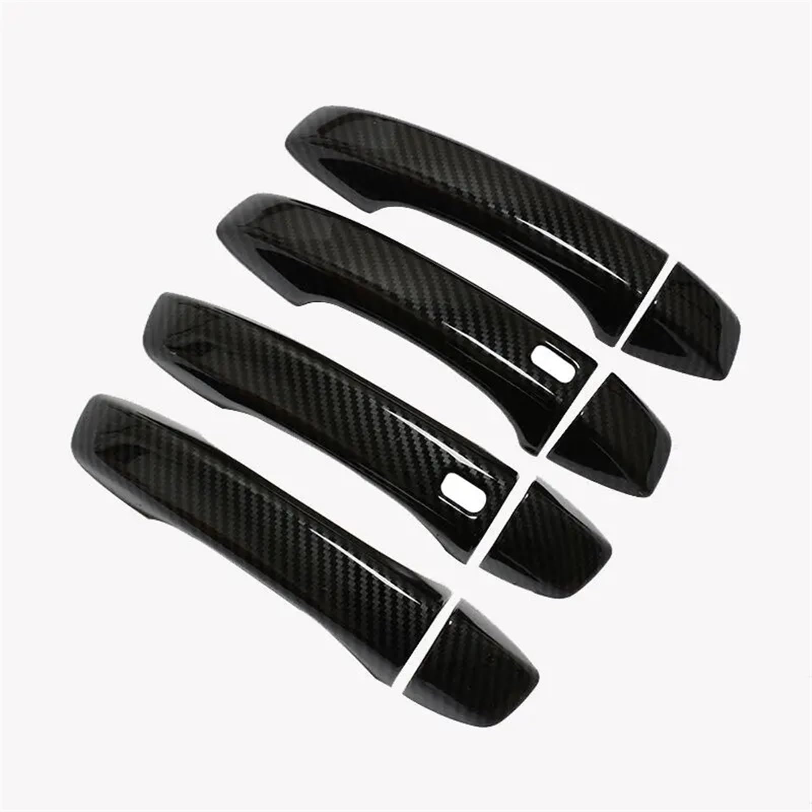 Youmero Kompatibel Mit MG Für ZS 2017 2018 2019 2020 2021 2022 Autotürgriffabdeckung Autozubehör Auto Außentürgriff Dekorationsschale Außentürgriffabdeckung(Carbon 2 Buttons) von Youmero