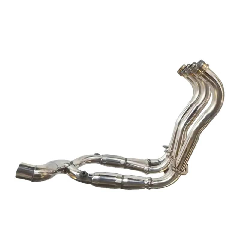 Youmero Motorrad Auspuffrohr Für CB1000R 2018 2019 2020 2021 2022 Motorrad Auspuff Vorne Link Rohr Moto Für Flucht Edelstahl Volle System Rohr von Youmero