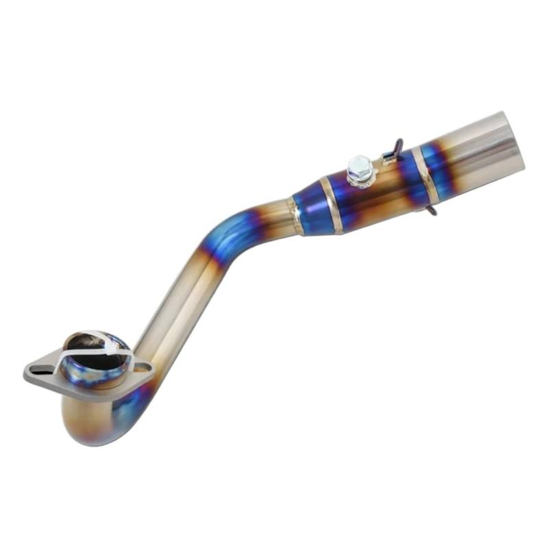 Youmero Motorrad Auspuffrohr Für Forza300 2018 2019 2020 2021 2022 2023 Motorradauspuff Für Escape Modify Front Middle Link Pipe Schalldämpfer Motorrad Auspuffrohradapter(Blue) von Youmero