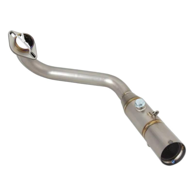 Youmero Motorrad Auspuffrohr Für Forza300 2018 2019 2020 2021 2022 2023 Motorradauspuff Für Escape Modify Front Middle Link Pipe Schalldämpfer Motorrad Auspuffrohradapter(Silver) von Youmero