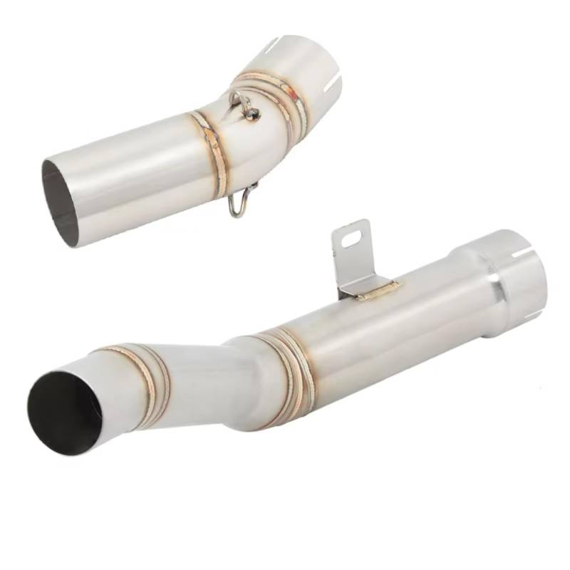 Youmero Motorrad Auspuffrohr Für ZX10R 2021 2022 2023 2024 Motorradauspuff Mid Link Pipe Motocross Für Escape Motorrad Schalldämpfer Motorrad Auspuffrohr Adapter von Youmero