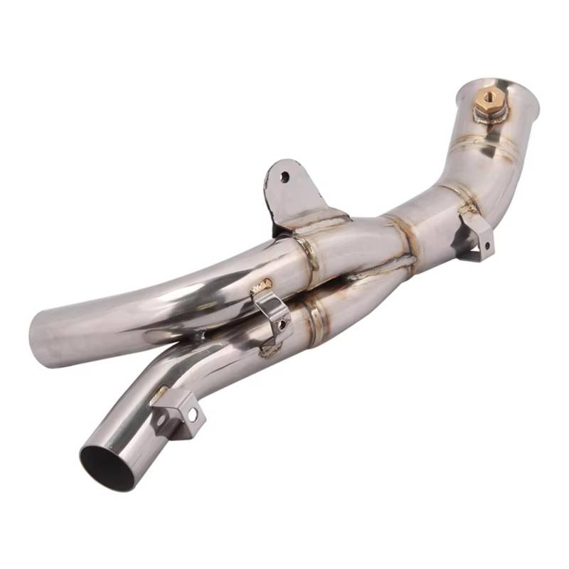 Youmero Motorrad Auspuffrohr Kompatibel Mit Yamaha Für YZF-R1 2009 2010 2011 2012 2013 2014 Motorradauspuff Für Escape System Modifizierter Mididle Link Pipe Schalldämpfer von Youmero