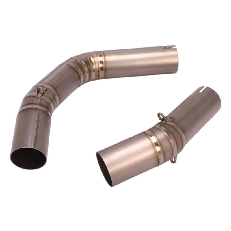 Youmero Motorrad Auspuffrohr Kompatibel Mit Yamaha Für YZF-R1 2009 2010 2011 2012 2013 2014 Motorradauspuff Für Escape-System Modify Middle Link Pipe Schalldämpfer von Youmero