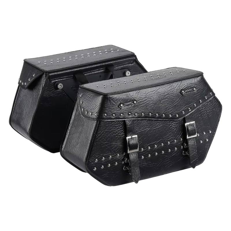 Youmero Motorrad Satteltasche Kompatibel Mit Softail Für FXST FLHC FLHCS FLFBS Für FLSTC Motorrad Satteltaschen Reisegepäcktaschen Aufbewahrungstasche Universal von Youmero