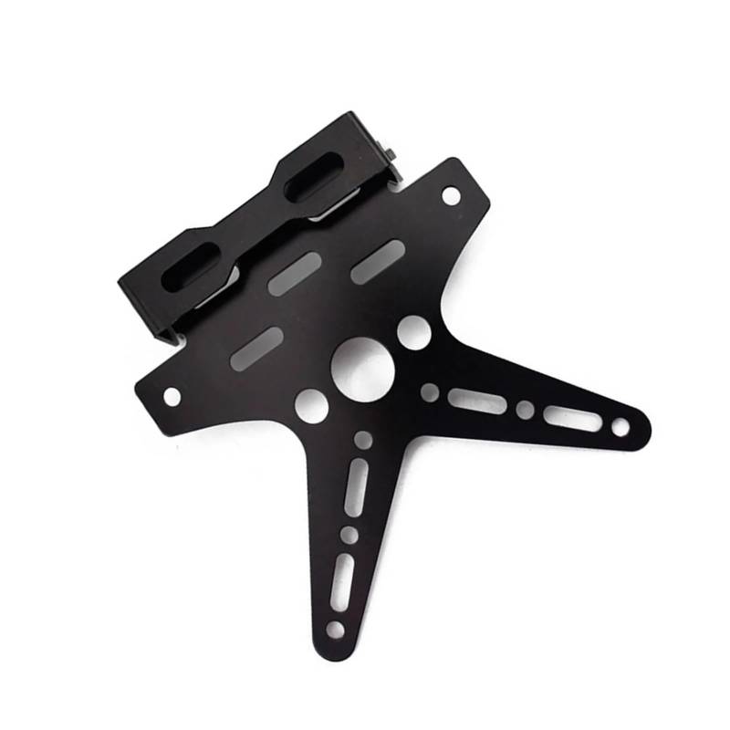 Youmero Motorrad-kennzeichenhalter Kompatibel Mit Fireblade Für Sp Für CBR600RR Für CBR1000RR, Verstellbarer Motorrad-Kennzeichenhalter, Universell Verstellbare Halterung(Black) von Youmero