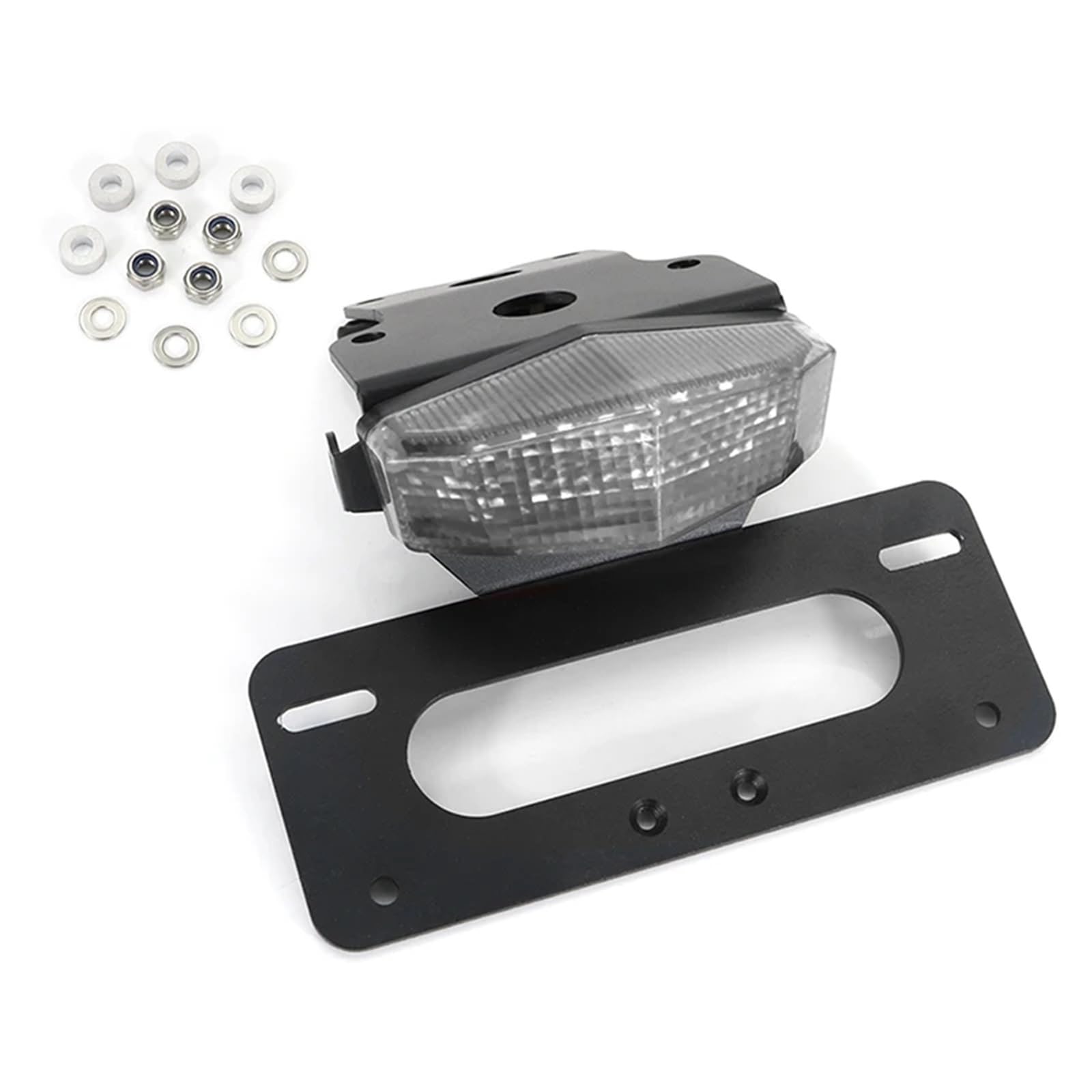 Youmero Motorrad-kennzeichenhalter Kompatibel Mit Für KLX150 2005-2014 Für KLX125 Für D-Tracker Für 125 2010-2022 Hinterer Kotflügel-Eliminierungssatz Kennzeichenhalterhalterung(Clear) von Youmero