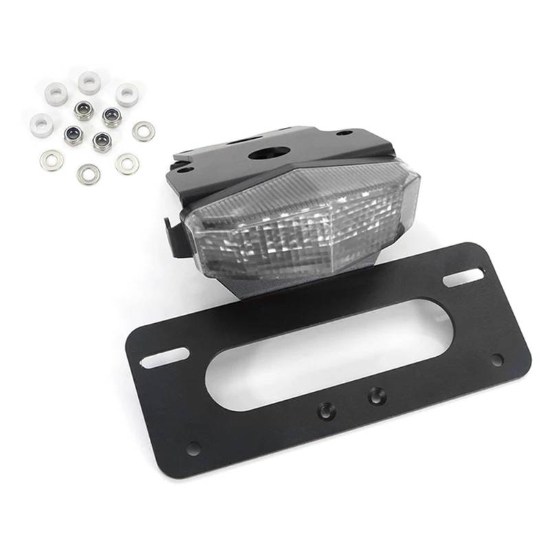 Youmero Motorrad-kennzeichenhalter Kompatibel Mit Für KLX150 2005-2014 Für KLX125 Für D-Tracker Für 125 2010-2022 Hinterer Kotflügel-Eliminierungssatz Kennzeichenhalterhalterung(Clear) von Youmero