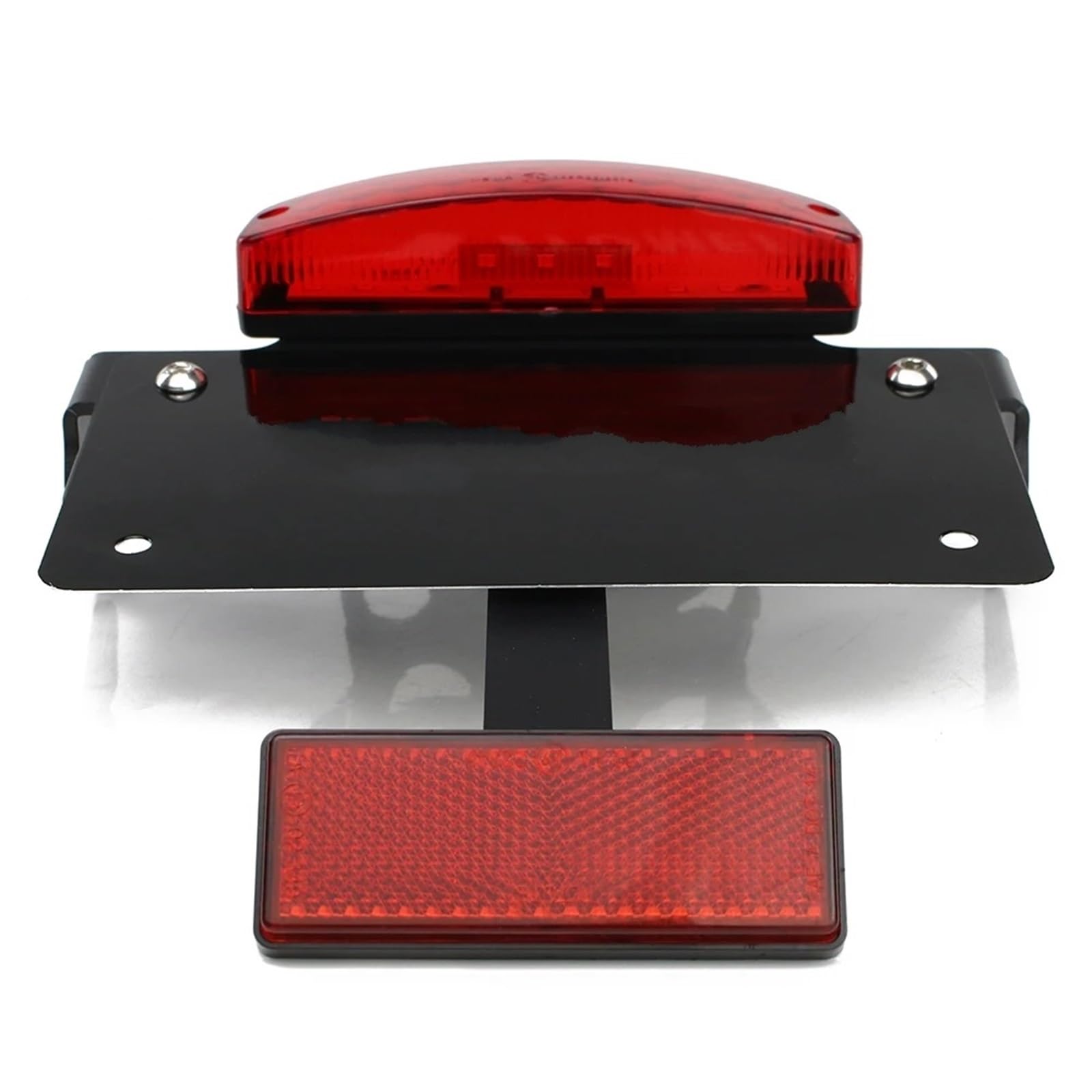 Youmero Motorrad-kennzeichenhalter Kompatibel Mit Für KLX300 Für SM 2024 Motorrad-Hinterkotflügel-Registrierungshalterung Kennzeichenhalter Rahmenschwanz Mit Licht(Red with Reflector) von Youmero