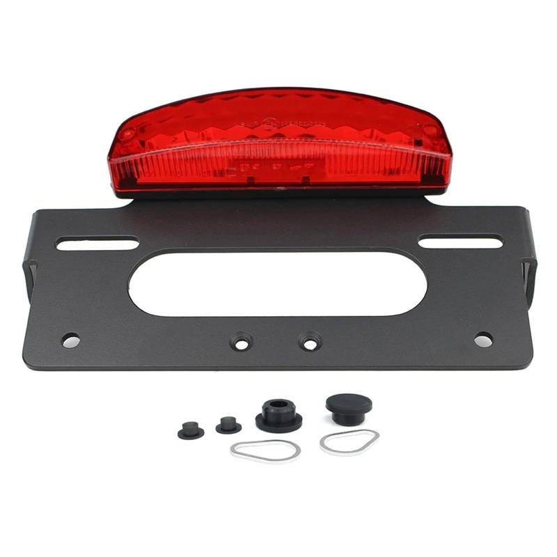 Youmero Motorrad-kennzeichenhalter Kompatibel Mit Für KLX300 Für SM 2024. Motorrad-Heckkotflügel-Eliminierungssatz. Kennzeichenhalter-Halterung. Licht.(Red) von Youmero