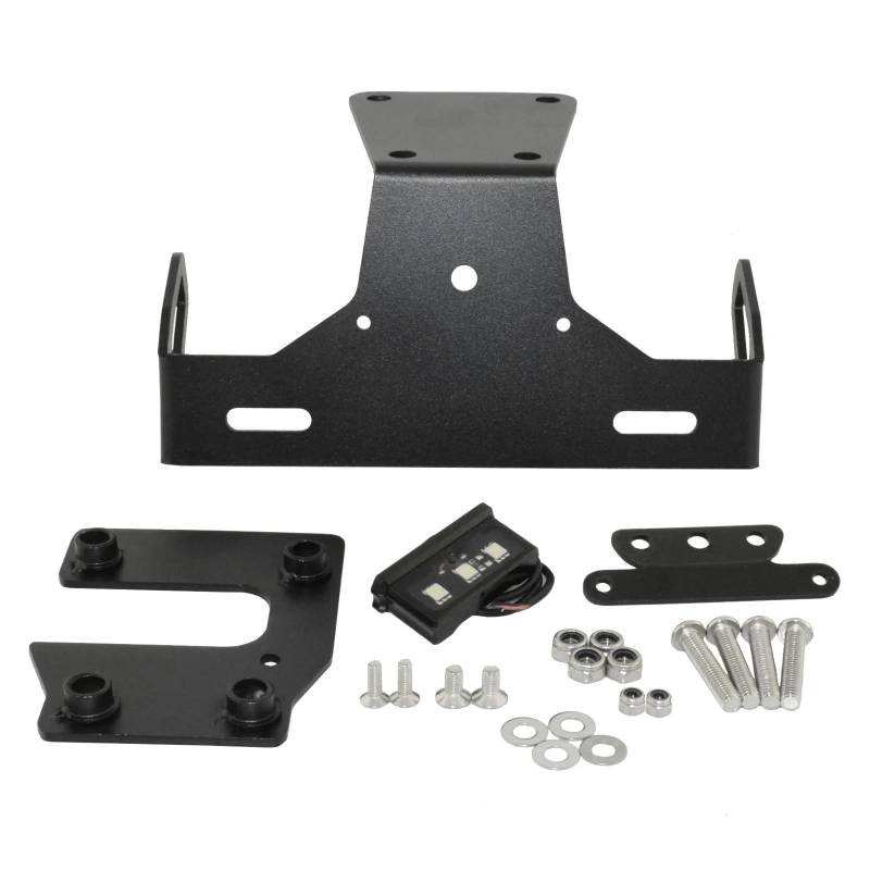 Youmero Motorrad-kennzeichenhalter Kompatibel Mit Für Ninja650 Für Z650 2017-2021 Motorrad-Kennzeichenhalter, Kennzeichenabdeckung Mit Leichtem Kotflügel-Eliminator von Youmero