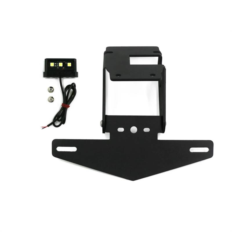 Youmero Motorrad-kennzeichenhalter Kompatibel Mit Für Z900 2017-2022 Motorrad-Kotflügel-Eliminator, Kennzeichenhalter Mit Licht(Silver) von Youmero